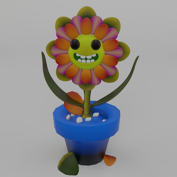 Tanzende Blumen 3D LowPolygon animiert 3D-Modell - TurboSquid 1791267