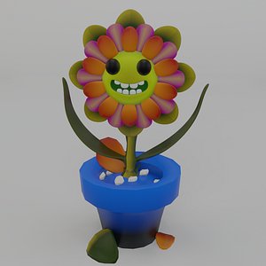 Dancing Flowers 3D LowPolygon Animated