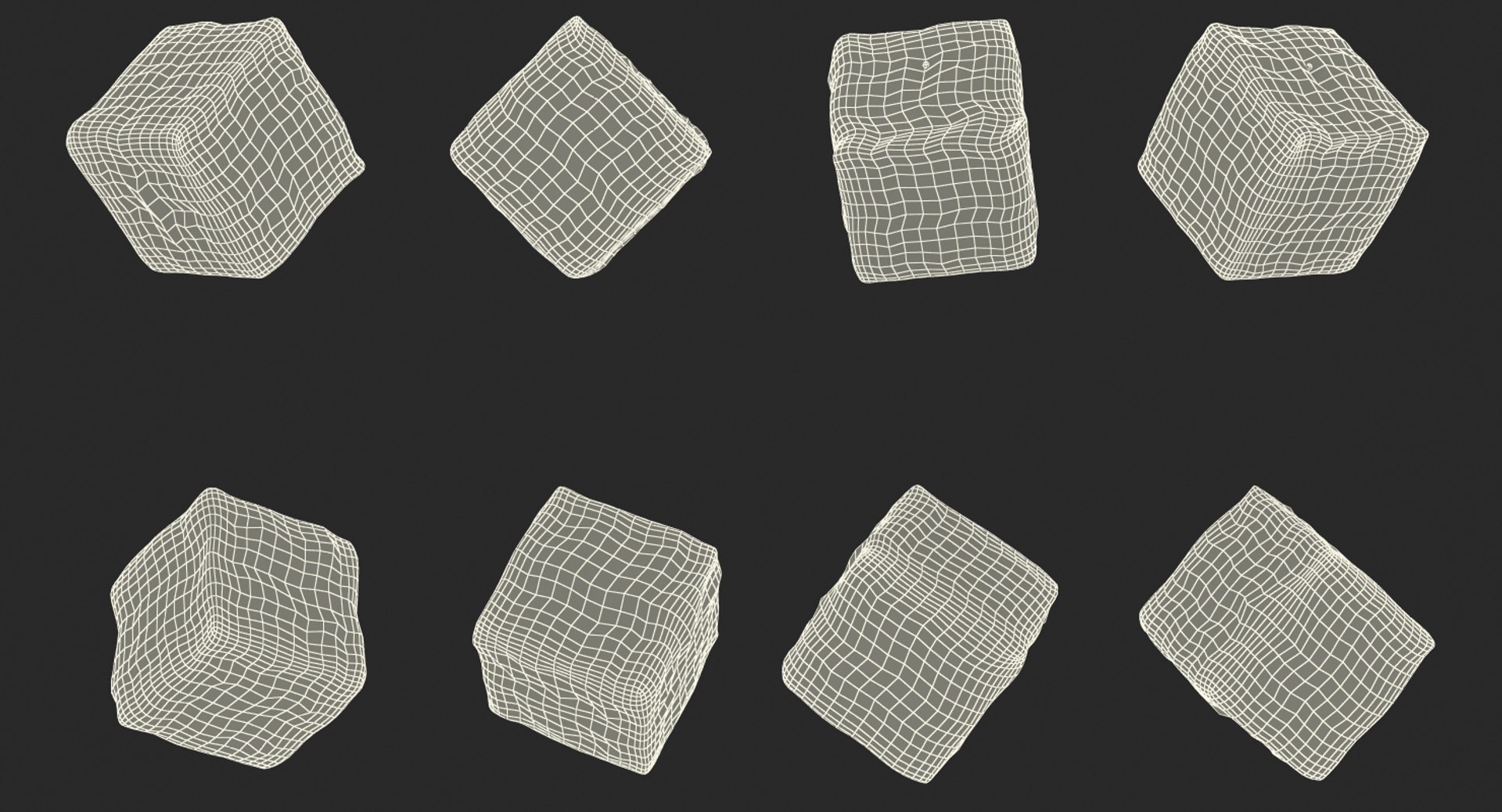 Ice cube water splash 3D - TurboSquid 1237076