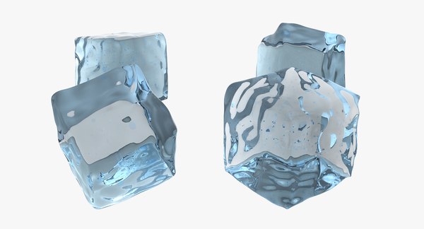 Ice cube water splash 3D - TurboSquid 1237076