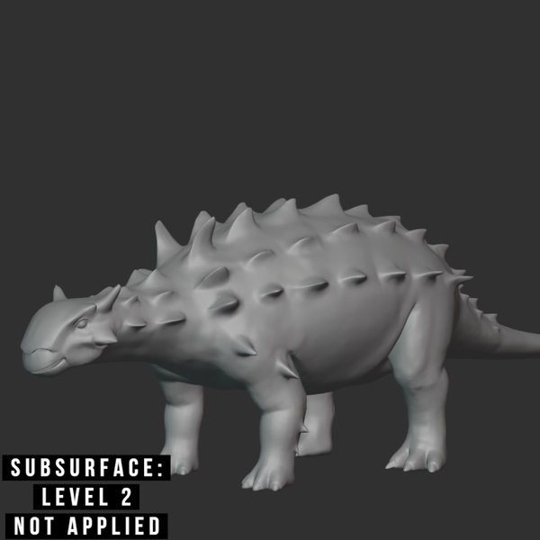 3D Minotaurasaurus Basemesh Low Poly model