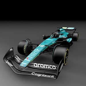 F1  Aston Martin AMR24 - modele 3D 3D model