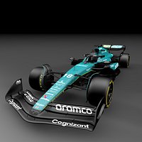 F1  Aston Martin AMR24 - modele 3D