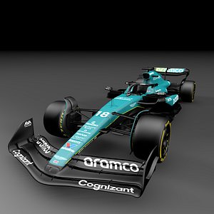 F1  Aston Martin AMR24 - modele 3D