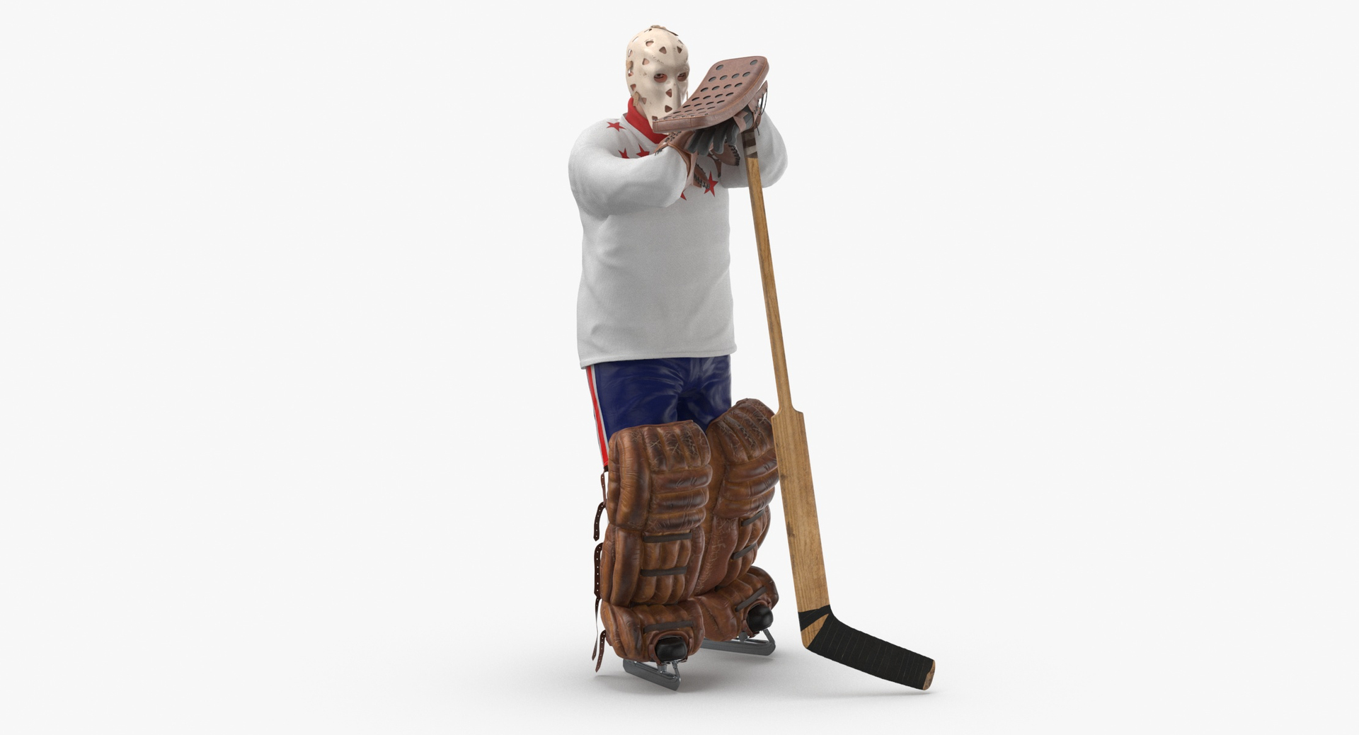 Ice Hockey Goalie Standing 3D Model - TurboSquid 1505124