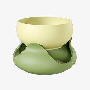3D Minimalist Bowl with Stand 3D Printable STL 3MF