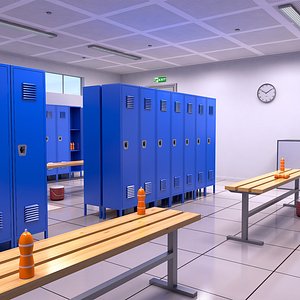 3D Locker Room 3 model