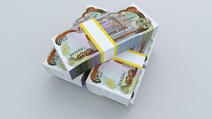 3D Belize 20 Dollars 1980 Banknote 3D Model
