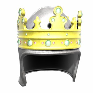 3d model king templar helmet