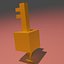 Minecraft Dungeons Złoty Klucz Rigged