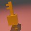 Minecraft Dungeons Złoty Klucz Rigged