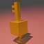 Minecraft Dungeons Złoty Klucz Rigged
