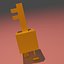 Minecraft Dungeons Złoty Klucz Rigged