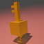 Minecraft Dungeons Złoty Klucz Rigged
