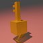 Minecraft Dungeons Złoty Klucz Rigged