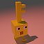 Minecraft Dungeons Złoty Klucz Rigged
