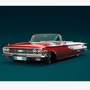 Chevrolet impala 1960 convertible 3D model
