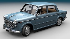 3D Fiat 1100D 1960