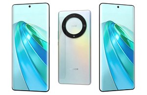 3D Honor X9a White Low Poly model