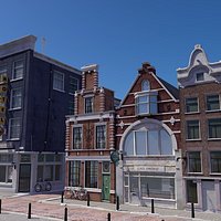 Amsterdam High-res Street Scene