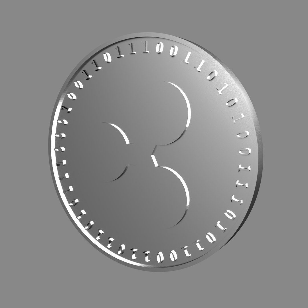 Coins crypto currency ripple 3D model - TurboSquid 1200595