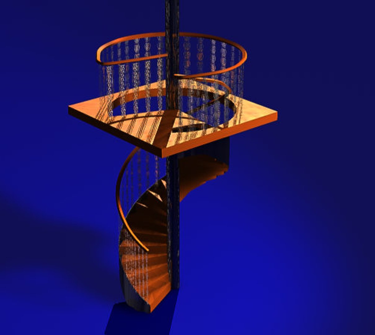 Spiral Staircase Victorian C4d Free