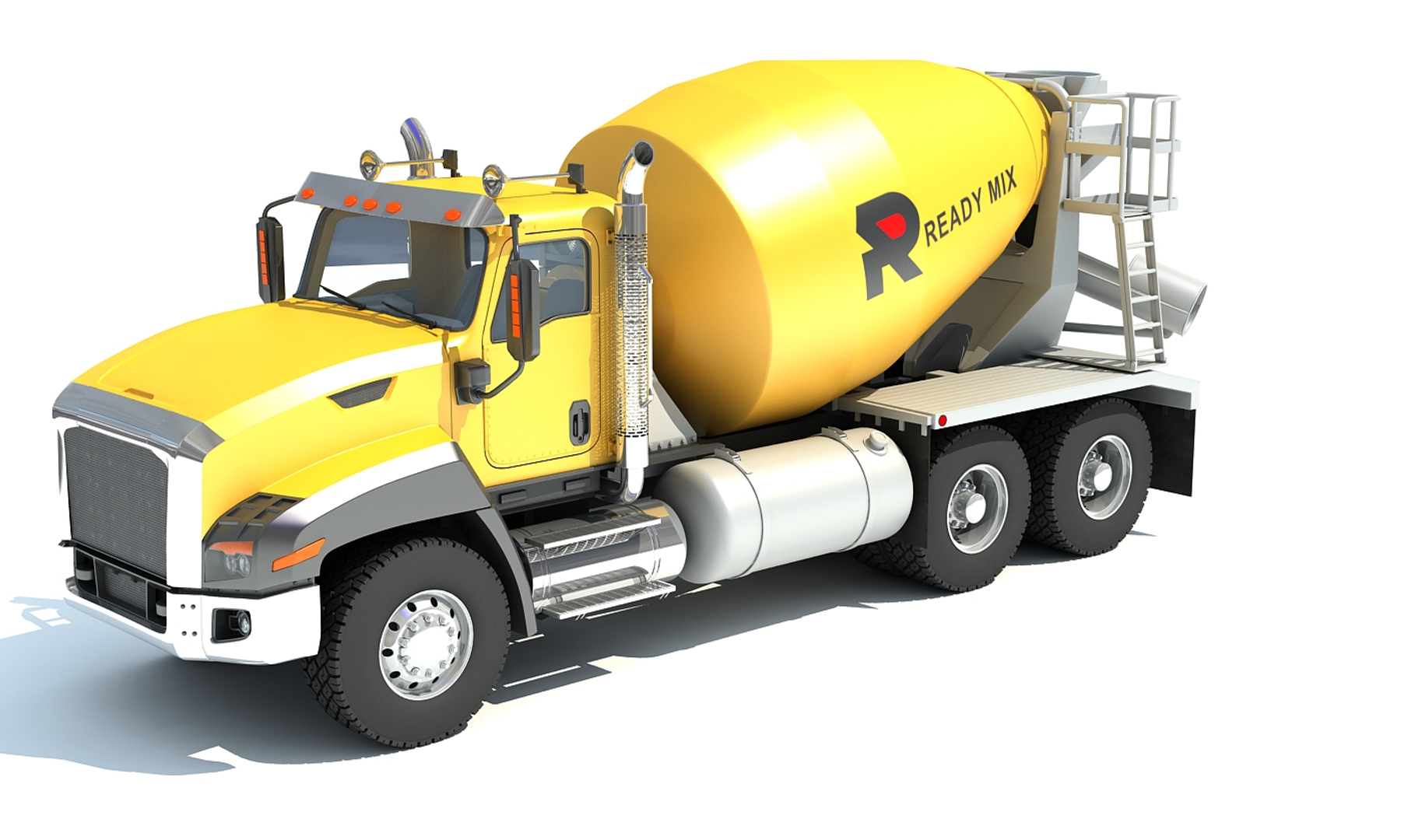 Concrete mixer truck 3D model - TurboSquid 1331963