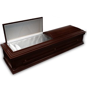 3d coffin wood model