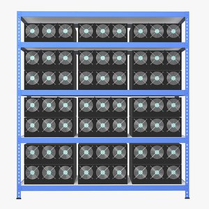 mining farm 3D model
