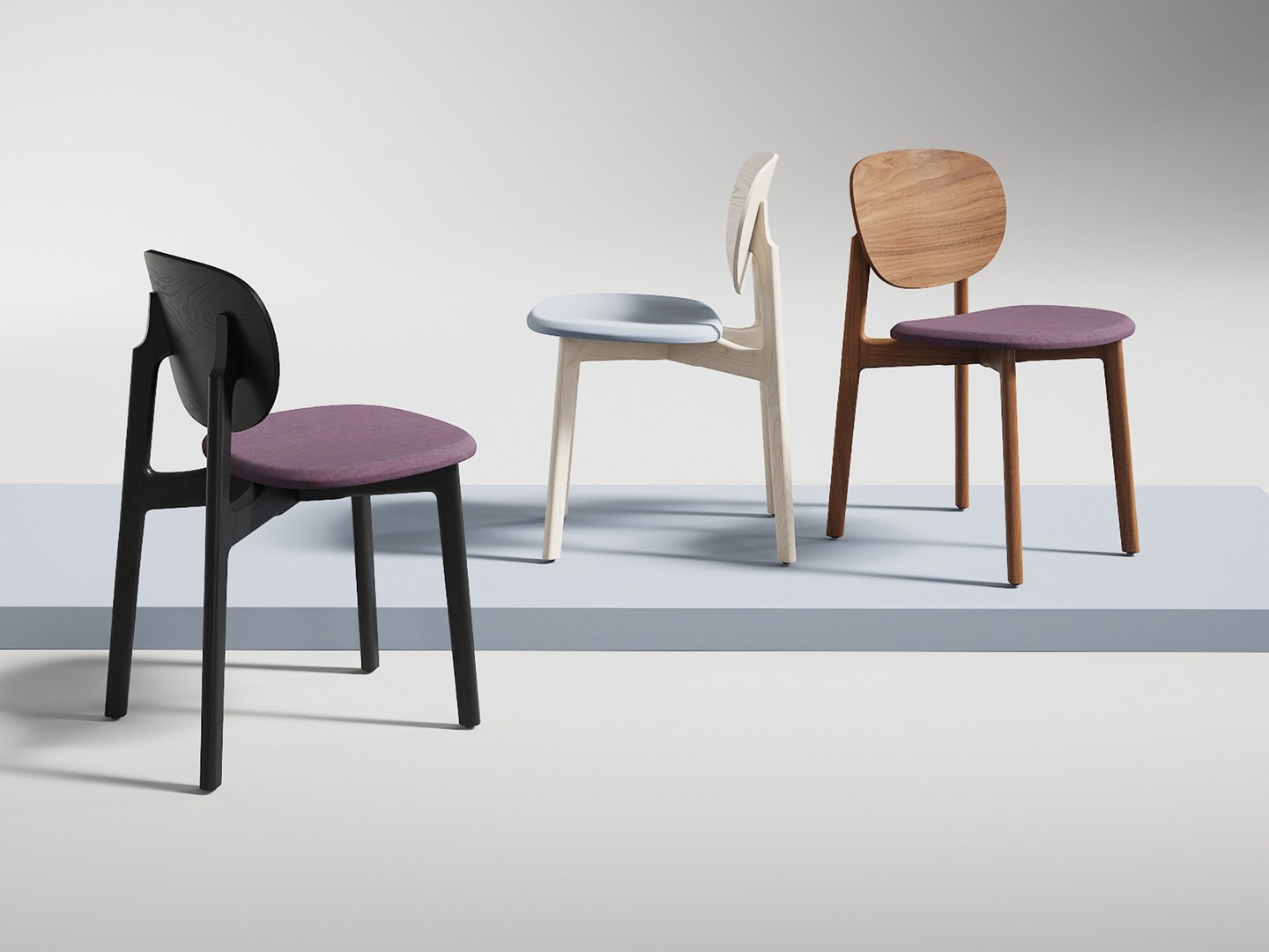 Zenso Chairs With Upholstered Seat Model - TurboSquid 2182941