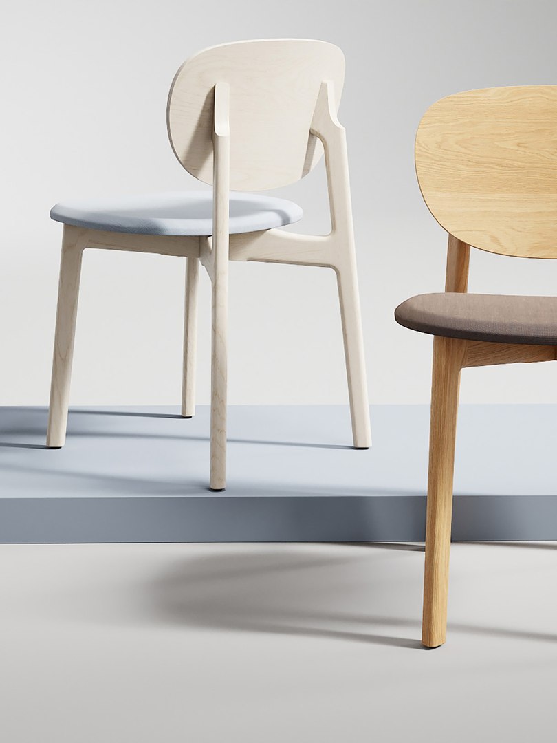 Zenso Chairs With Upholstered Seat Model - TurboSquid 2182941