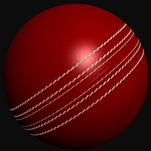 3d model cricket hard ball