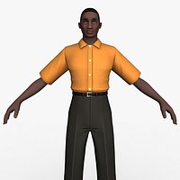 Baldy the Cartoon Casual Man Rigged