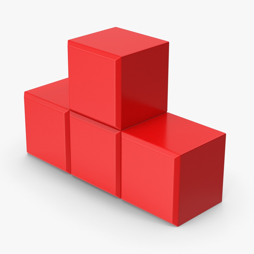 3D Tetris T-Block model - TurboSquid 1875761