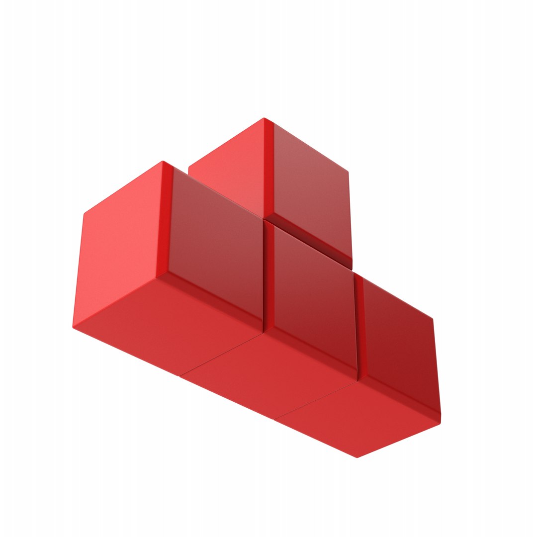 3D Tetris T-Block model - TurboSquid 1875761