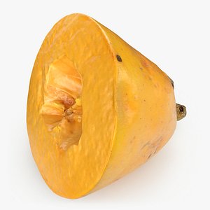 Half Cut Loquat Fruit - 3D Scanned