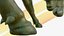 Stierstatue aus oxidiertem Messing