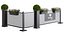 Modular Sidewalk Cafe Partition System