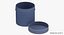 Plastic Jar Wide Mouth Straight Sided 2oz Open Cap Laying White