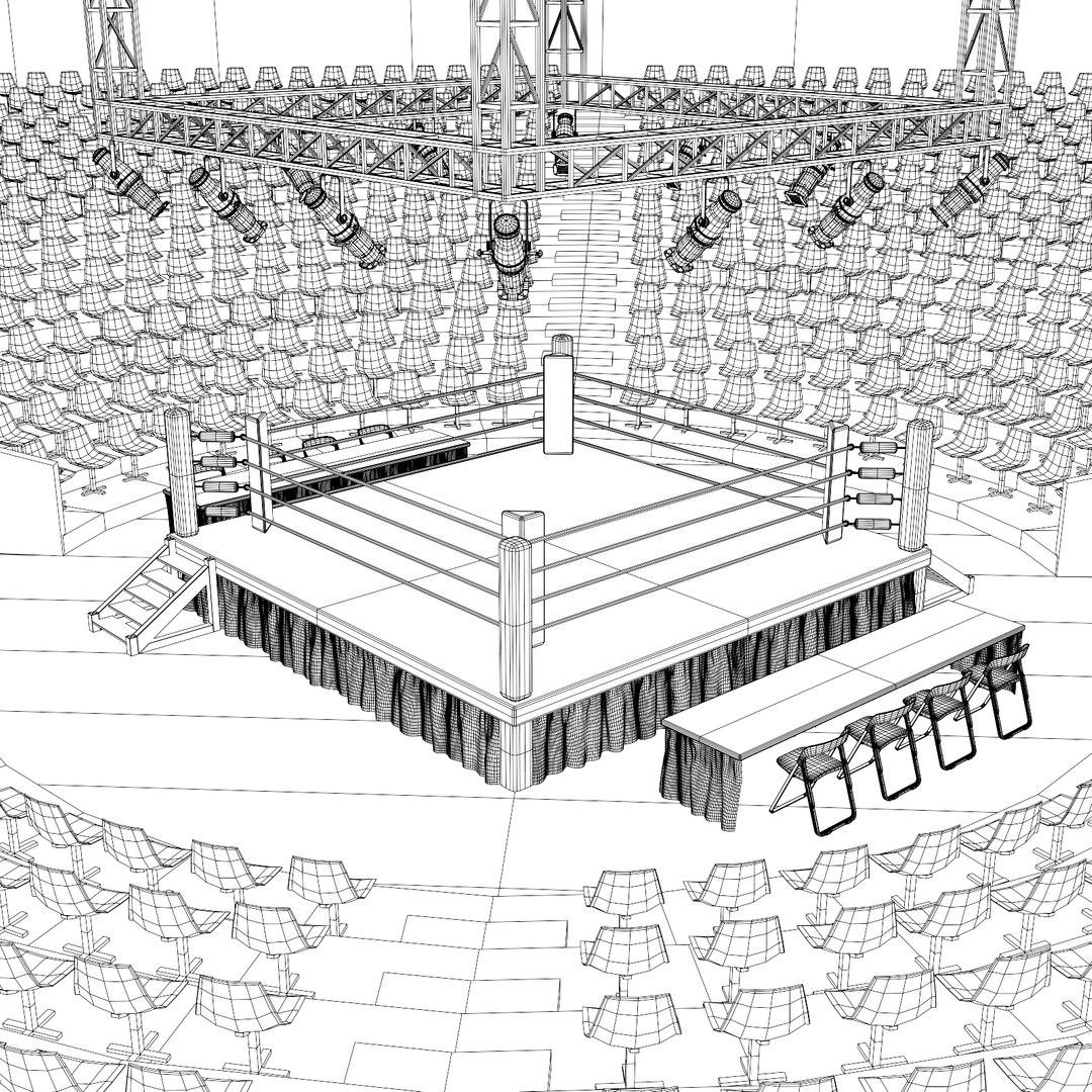 Boxing Ring 3D Model - TurboSquid 1095283