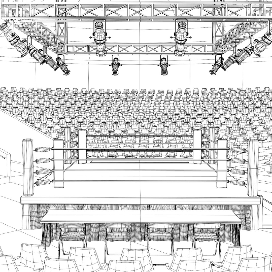 Boxing Ring 3D Model - TurboSquid 1095283