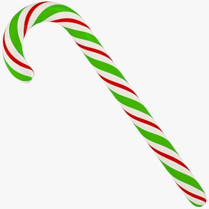 Candy Cane V3 3D