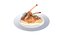 Crusted Lamb Chops With Garlic Souce
