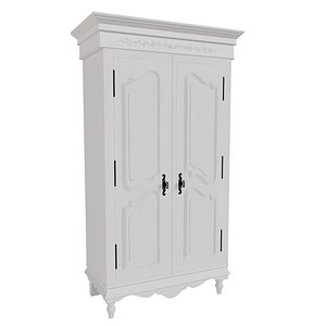 3D model Two-door wardrobe Marseille