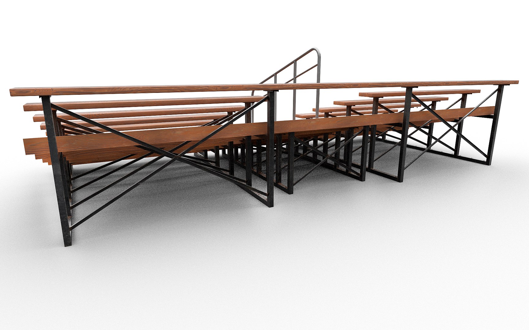 3D Model Stadium Bench - TurboSquid 2120708