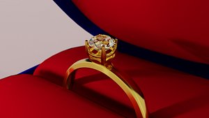 Diamond Ring with case