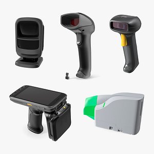 3D Barcode Scanners Collection 3