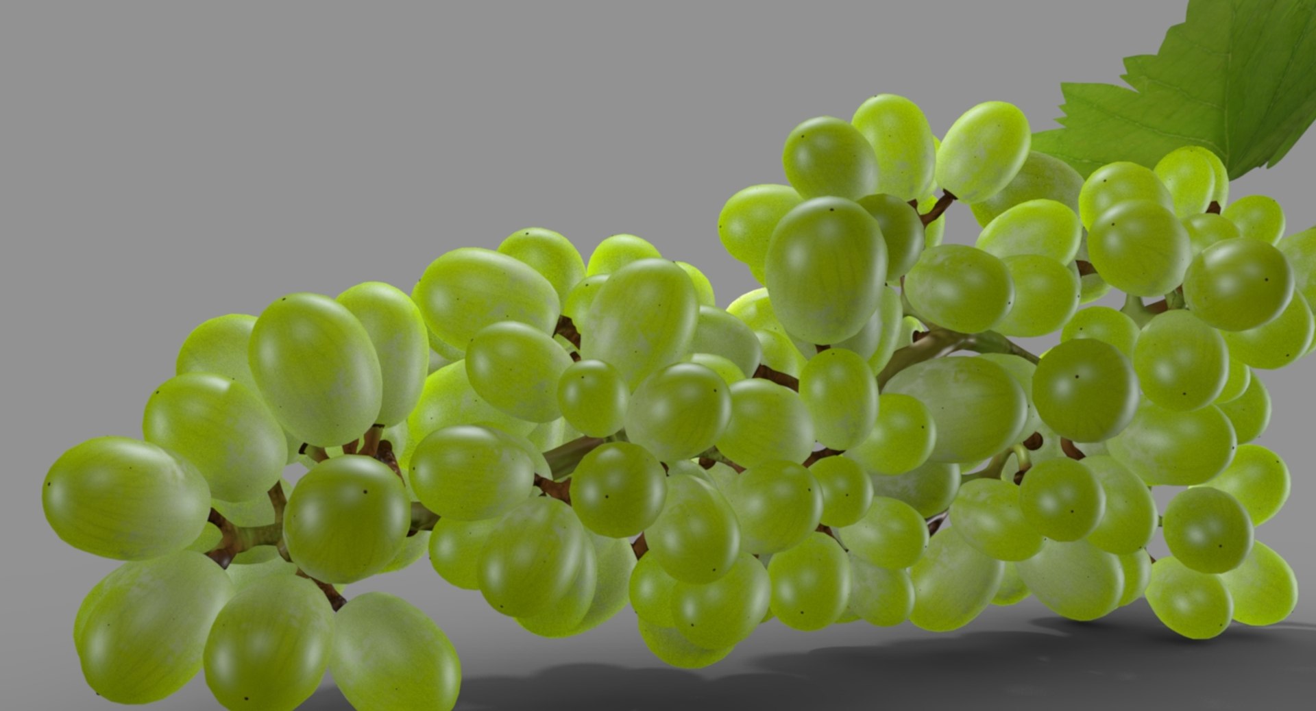 3D green grapes https://p.turbosquid.com/ts-thumb/Uf/SYOdVo/CTnpJRGH/grape_render_05/jpg/1517654802/1920x1080/fit_q87/b955b841bdd6cf7e60df47a1b421b4d17c2db267/grape_render_05.jpg