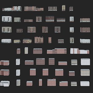 Urban Modular Building Pack model