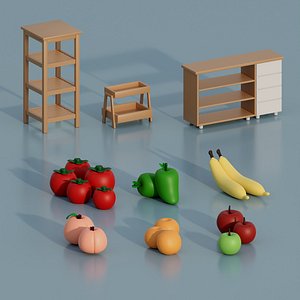 3D FRUITS model